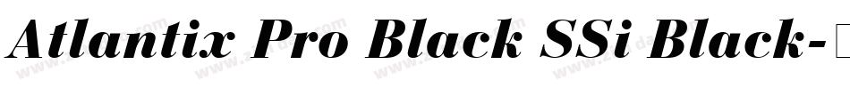 Atlantix Pro Black SSi Black字体转换